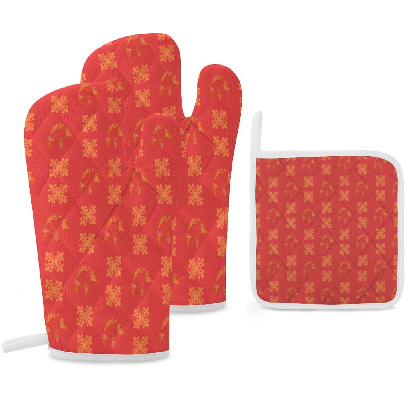 Hanapa'a Waiwai — Island Print Oven Mitt & Pot Holder Set of 3