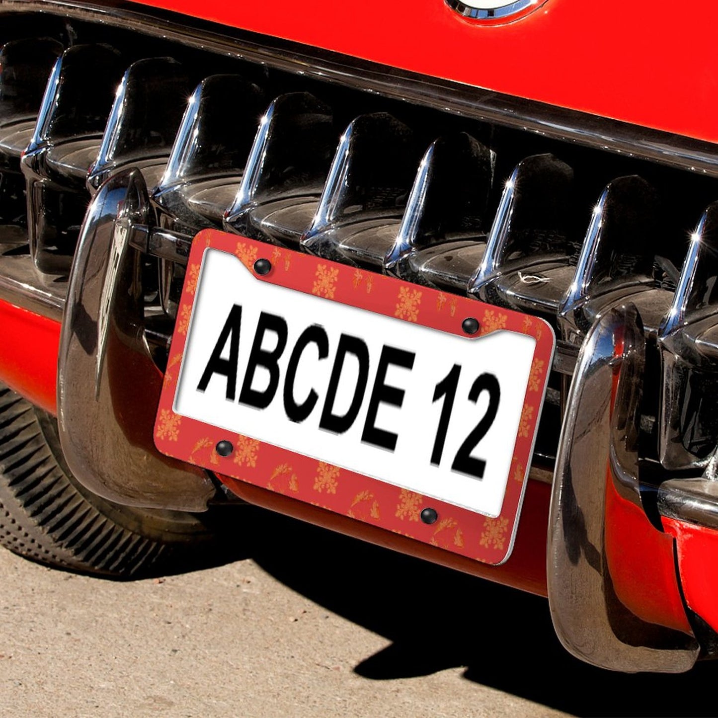 Hanapa'a Waiwai — Island Print License Plate Frame Set (Round Holes)