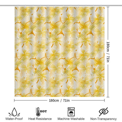 Hanapa'a Waiwai — Plumeria Hula Print Bathroom 4-Piece Set