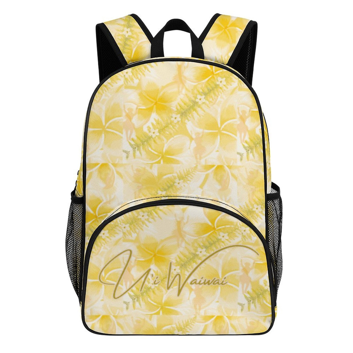 Large U'i Waiwai Plumeria Backpack