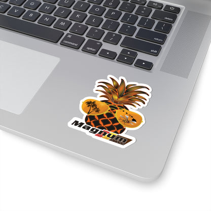 Magnum Tropical Decal-Pineapple Sunglasses Kiss-Cut Sticker