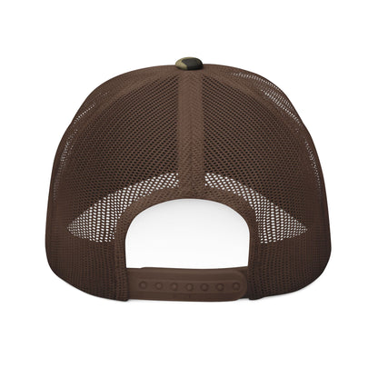 Mynah Kine — Embroidered Camo Trucker Hat