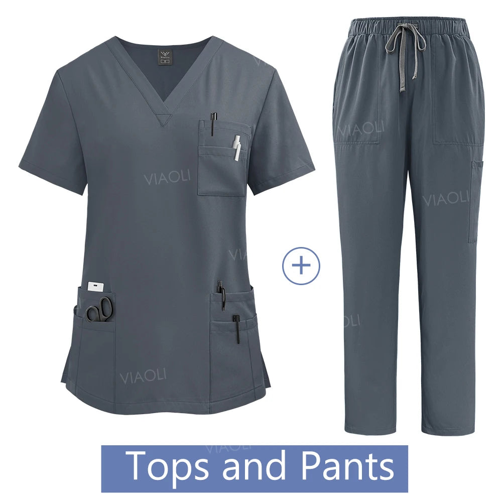 Hanapa'a Waiwai — Women's Surgical Scrub Set with Pockets