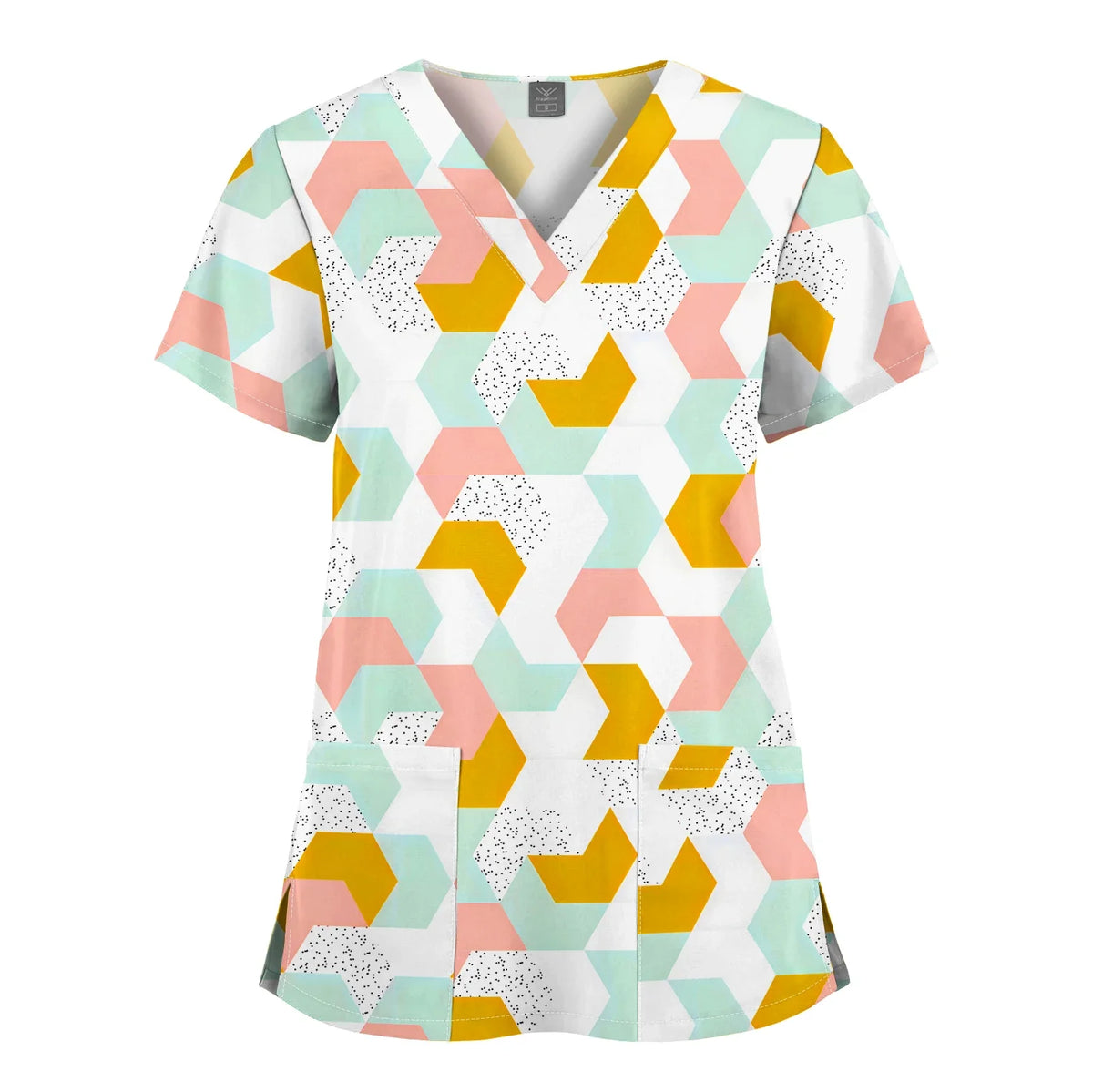 Hanapa'a Waiwai — Island Print Nursing Scrub Top