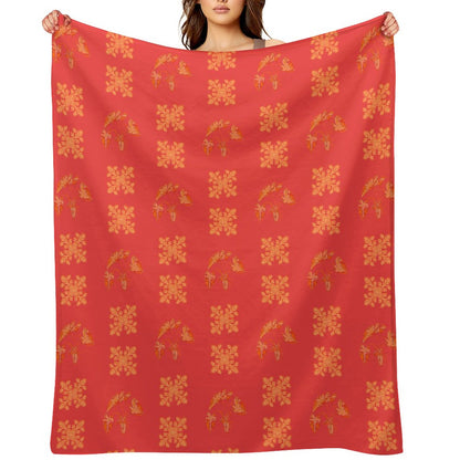 Hanapa'a Waiwai — Island Print Flannel Throw Blanket (Couch)