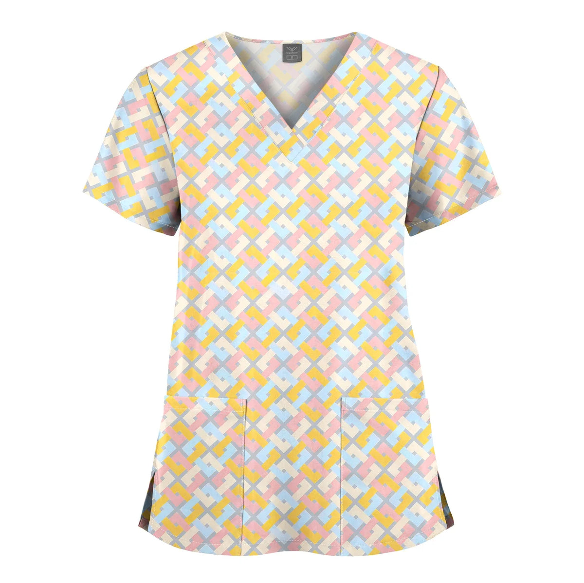 Hanapa'a Waiwai — Island Print Nursing Scrub Top