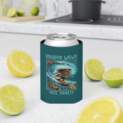 Mynah Kine — Heʻe Nalu Vintage Wave Can Cooler