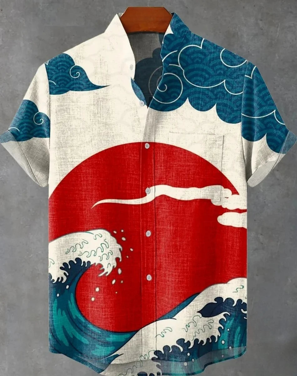 Aloha Shirt Casual Short Sleeved