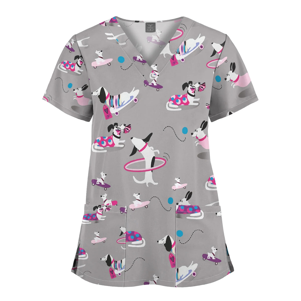 Hanapa'a Waiwai — Island Print Nursing Scrub Top