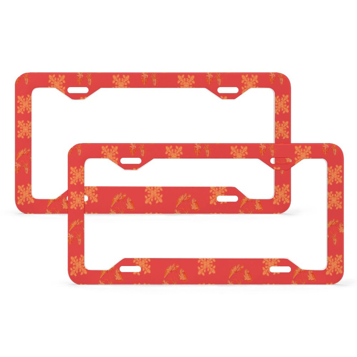 Hanapa'a Waiwai — Island Print License Plate Frame Set (Flat Holes)