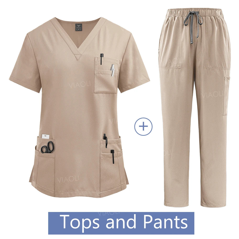 Hanapa'a Waiwai — Women's Surgical Scrub Set with Pockets
