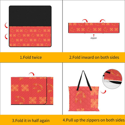 Hanapa'a Waiwai — Island Print Zipper Foldable Picnic Mat