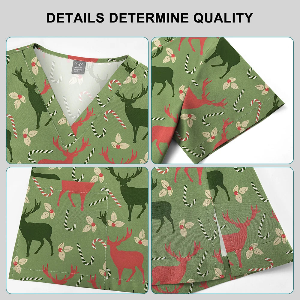 Hanapa'a Waiwai — Island Print Nursing Scrub Top