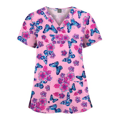 Hanapa'a Waiwai — Island Print Nursing Scrub Top