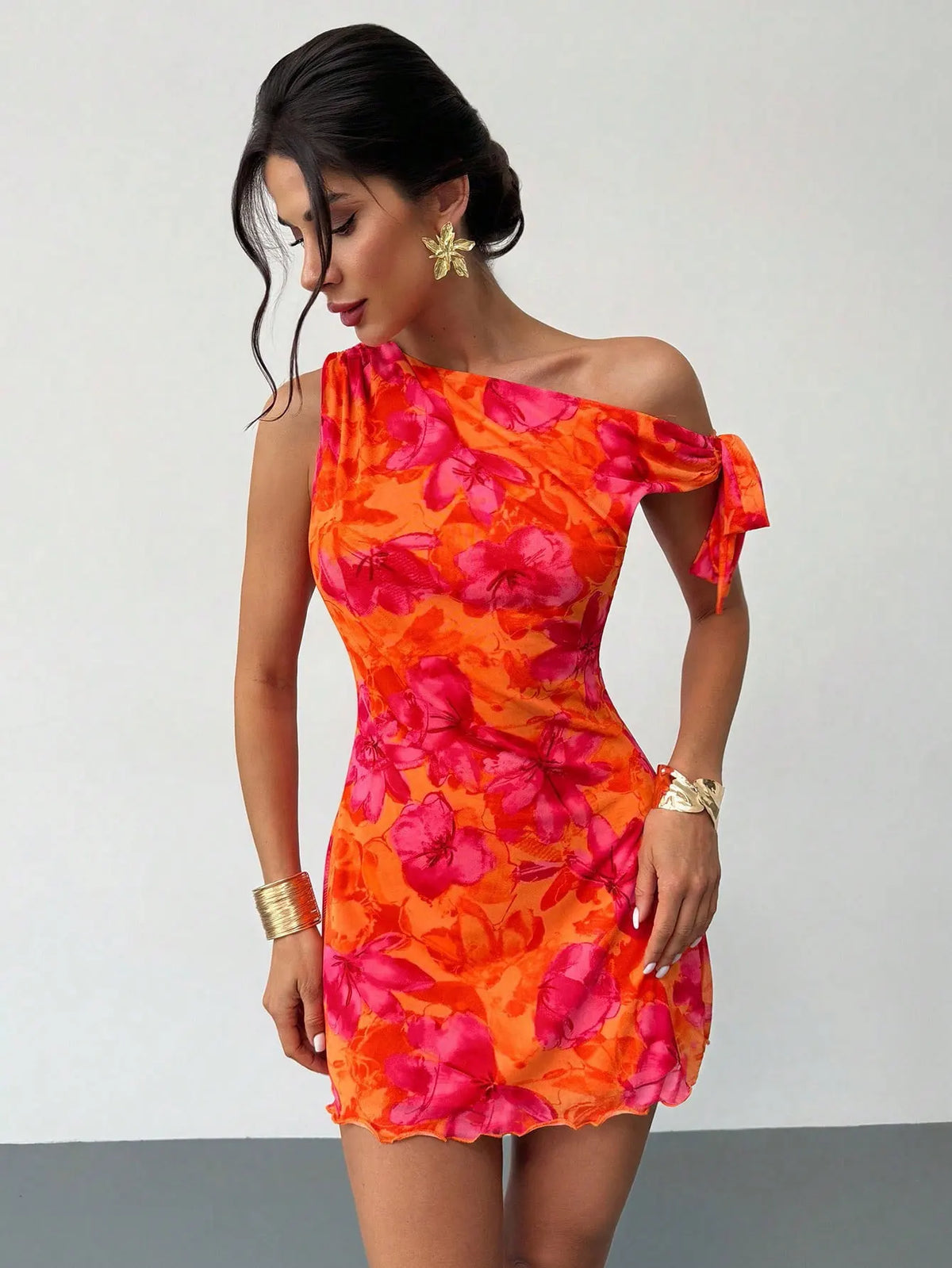 Women'S Casual Off-Shoulder Slouchy Strappy Sleeveless Short Skirt Dress