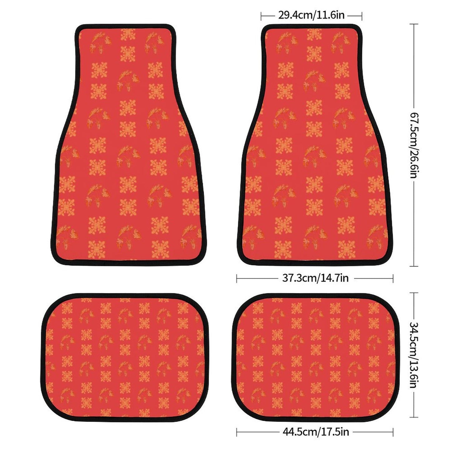 Hanapa'a Waiwai — Island Print Car Floor Mat Set of 4