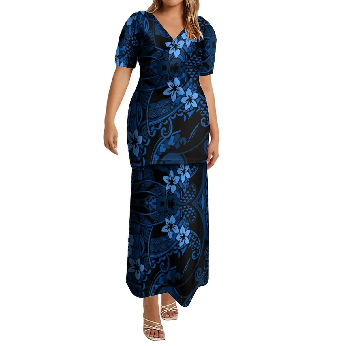 Polynesian Couple Aloha Fashion Set