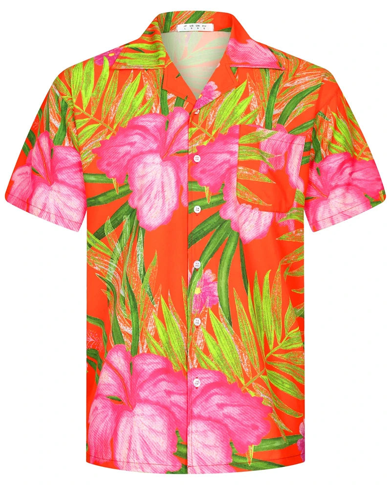 Mynah Kine — Coconut Button Hawaiian Short Sleeve Shirt