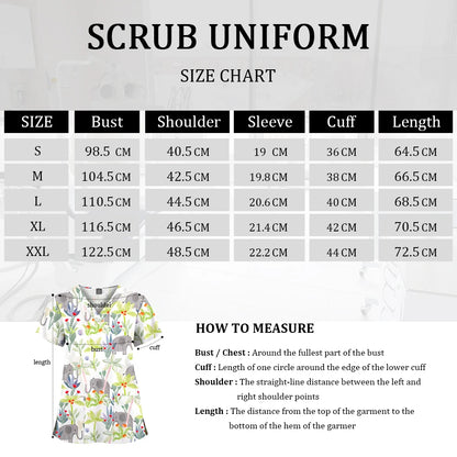 Hanapa'a Waiwai — Island Print Nursing Scrub Top
