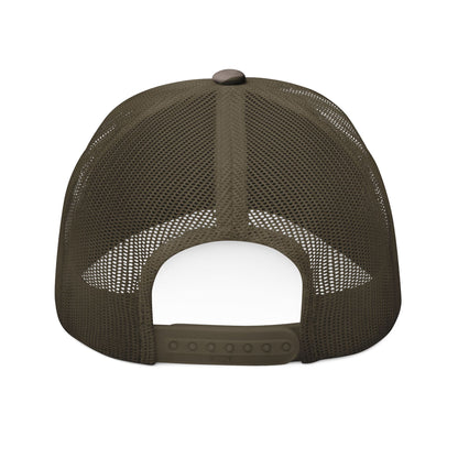 Mynah Kine — Embroidered Camo Trucker Hat