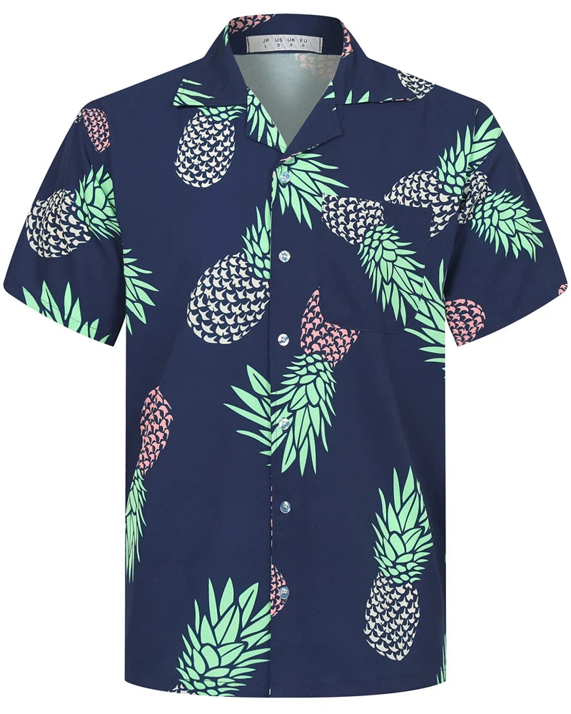 Mynah Kine — Coconut Button Hawaiian Short Sleeve Shirt