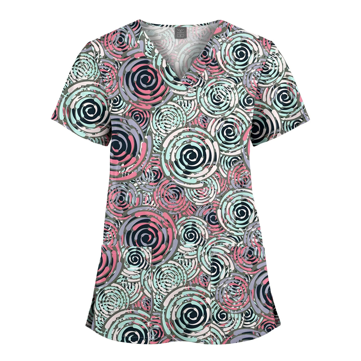 Hanapa'a Waiwai — Island Print Nursing Scrub Top