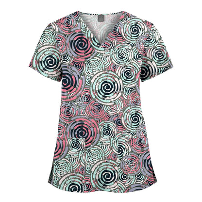Hanapa'a Waiwai — Island Print Nursing Scrub Top