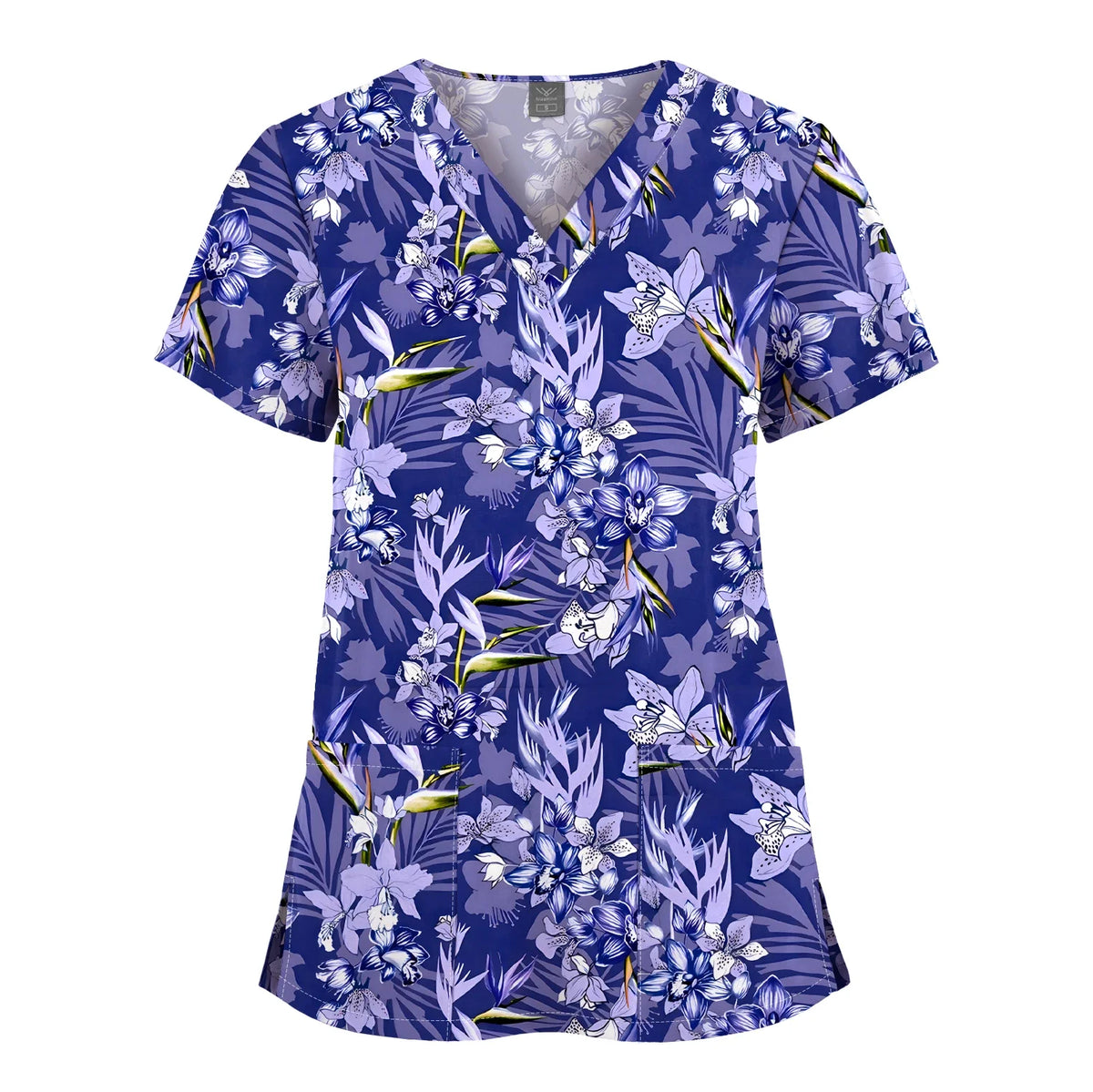 Hanapa'a Waiwai — Island Print Nursing Scrub Top