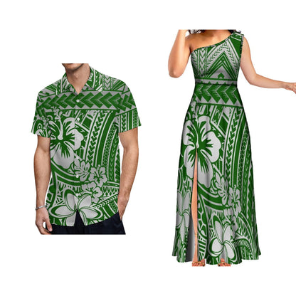 Polynesian Aloha Dress and Shirt