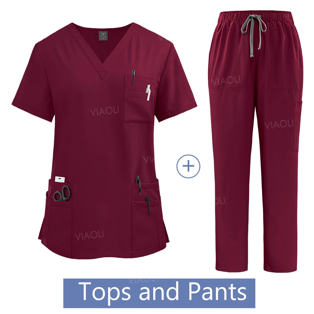 Hanapa'a Waiwai — Women's Surgical Scrub Set with Pockets