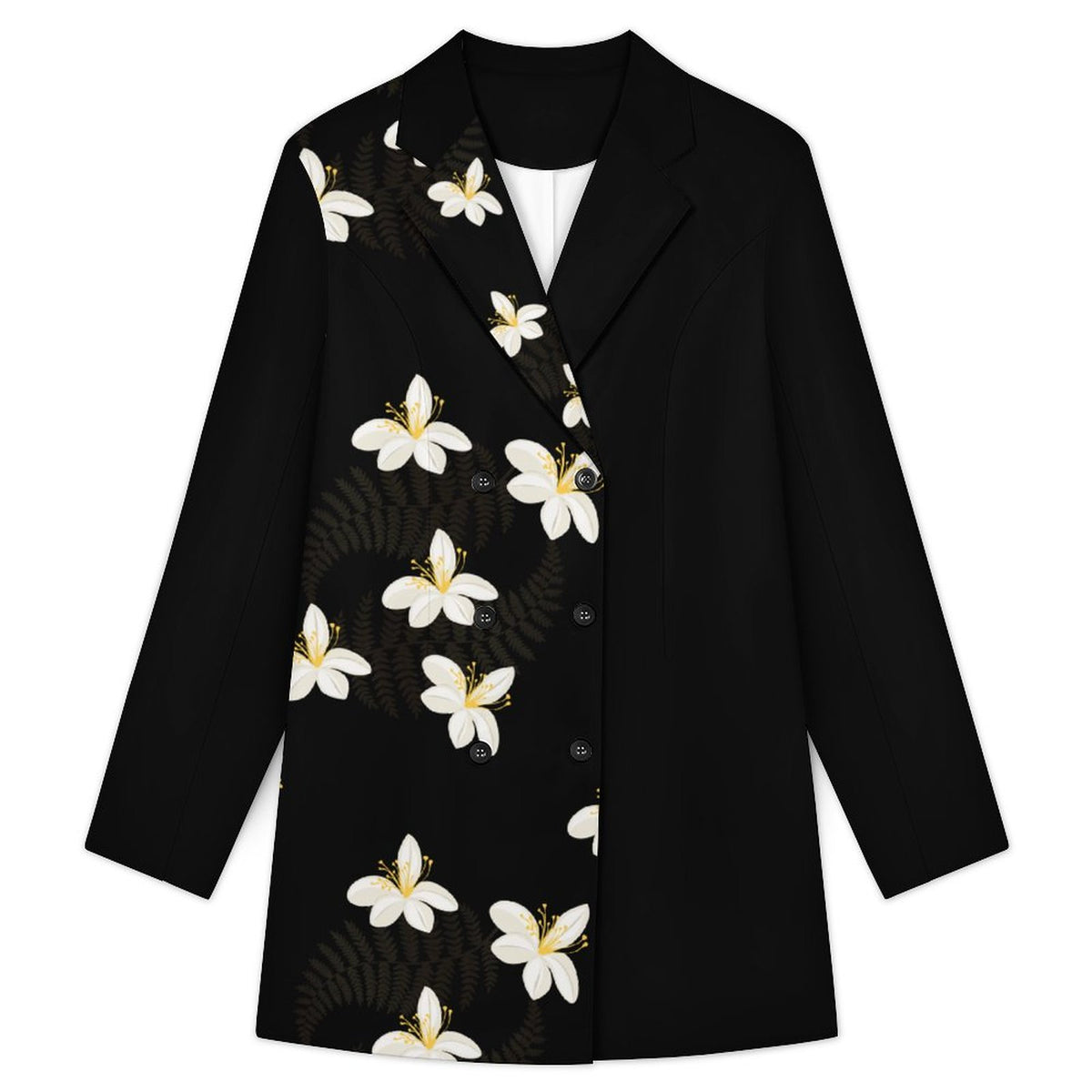 120gsm Double Breasted Blazer Dress(All-Over Printing)