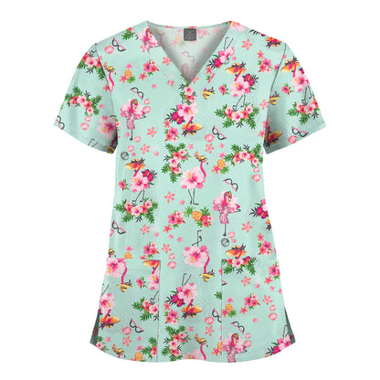 Hanapa'a Waiwai — Island Print Nursing Scrub Top