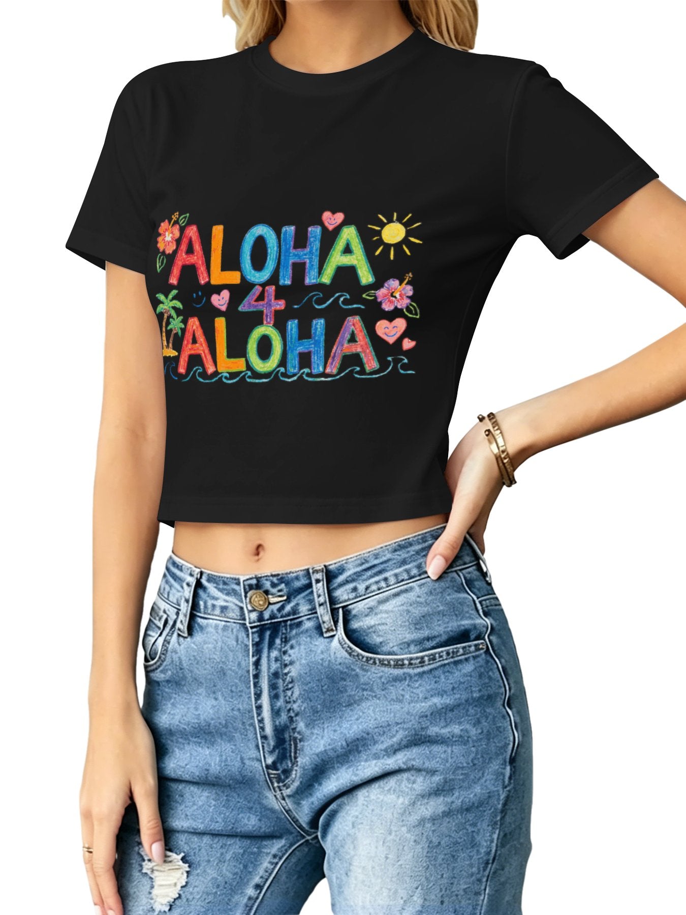 U'i Waiwai — Aloha 4 Aloha Women's Crop Top