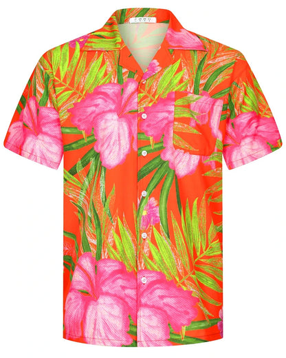 Mynah Kine — Coconut Button Hawaiian Short Sleeve Shirt