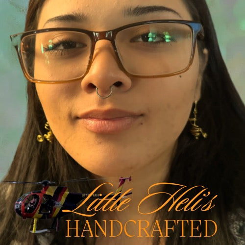 Little Heliʻs Earrings — Handcrafted Copper & Stone