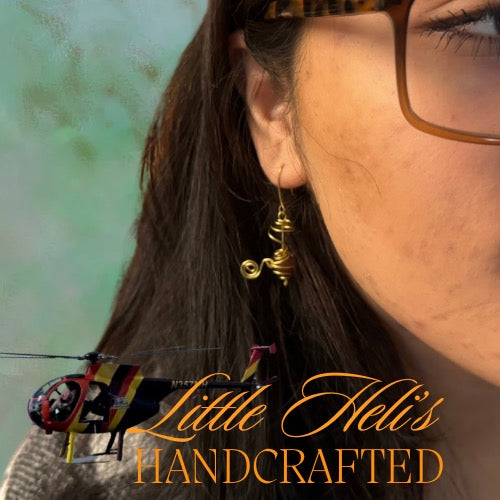 Little Heliʻs Earrings — Handcrafted Copper & Stone