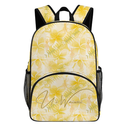 Large U'i Waiwai Plumeria Backpack