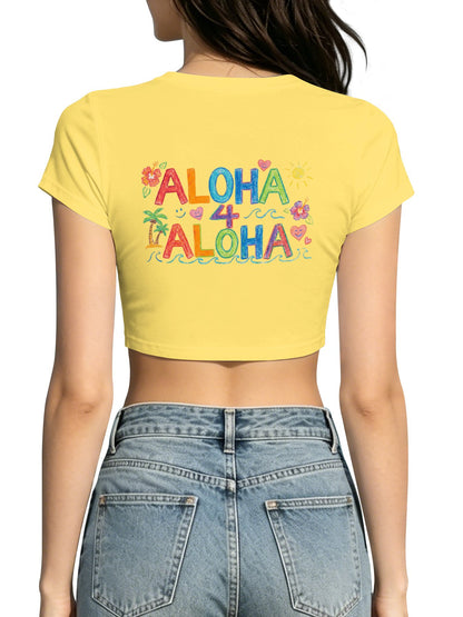 U'i Waiwai — Aloha 4 Aloha Women's Crop Top (Style 2)