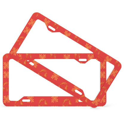 Hanapa'a Waiwai — Island Print License Plate Frame Set (Flat Holes)