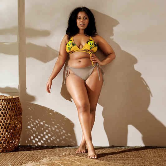 Tweety string bikini top
