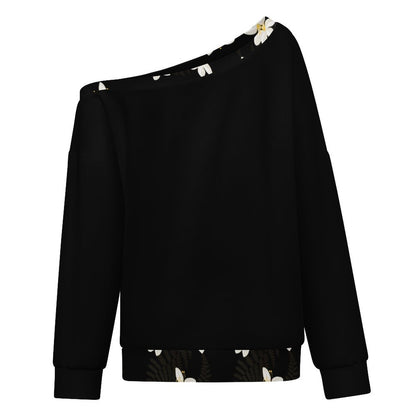 230gsm Off Shoulder Hoodie(All-Over Printing)
