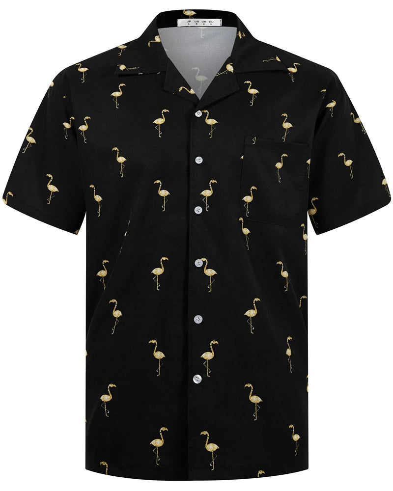 Mynah Kine — Coconut Button Hawaiian Short Sleeve Shirt