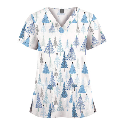 Hanapa'a Waiwai — Island Print Nursing Scrub Top