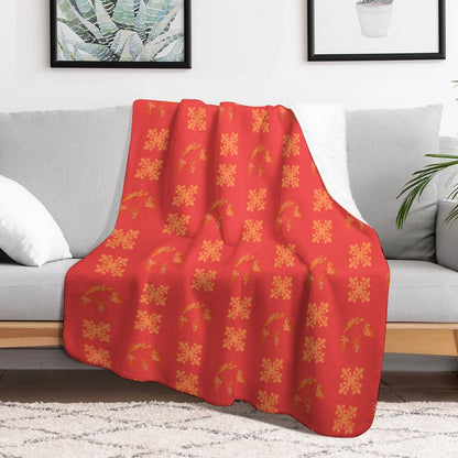 Hanapa'a Waiwai — Island Print Sherpa Fleece Throw Blanket