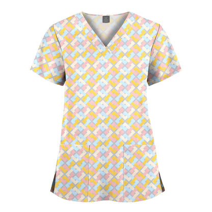 Hanapa'a Waiwai — Island Print Nursing Scrub Top