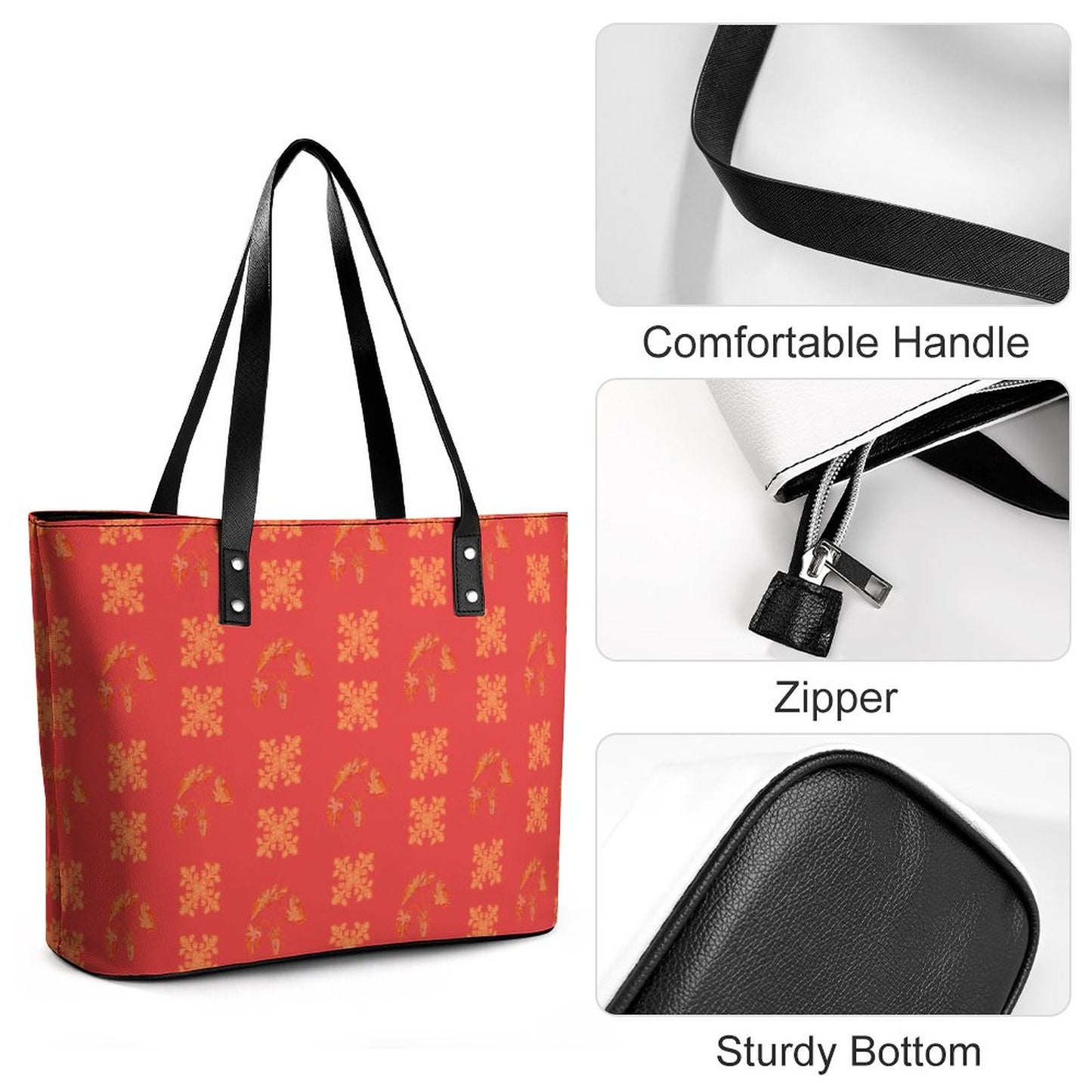 Hanapa'a Waiwai — Island Print Women's PU Leather Tote