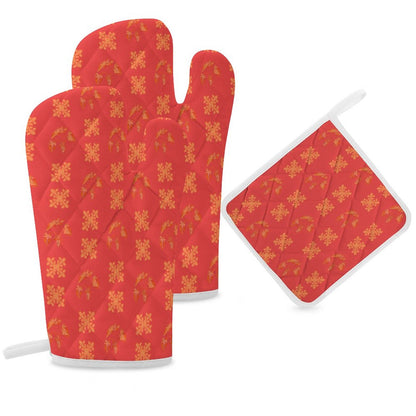 Hanapa'a Waiwai — Island Print Oven Mitt & Pad Set of 3