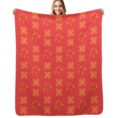 Hanapa'a Waiwai — Island Print Sherpa Fleece Throw Blanket