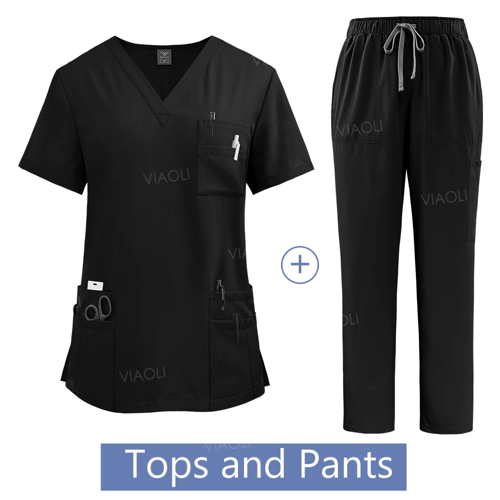 Hanapa'a Waiwai — Women's Surgical Scrub Set with Pockets