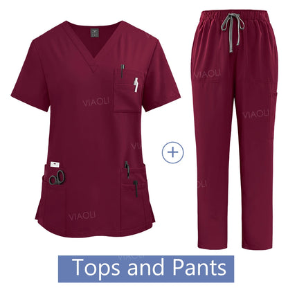 Hanapa'a Waiwai — Women's Surgical Scrub Set with Pockets